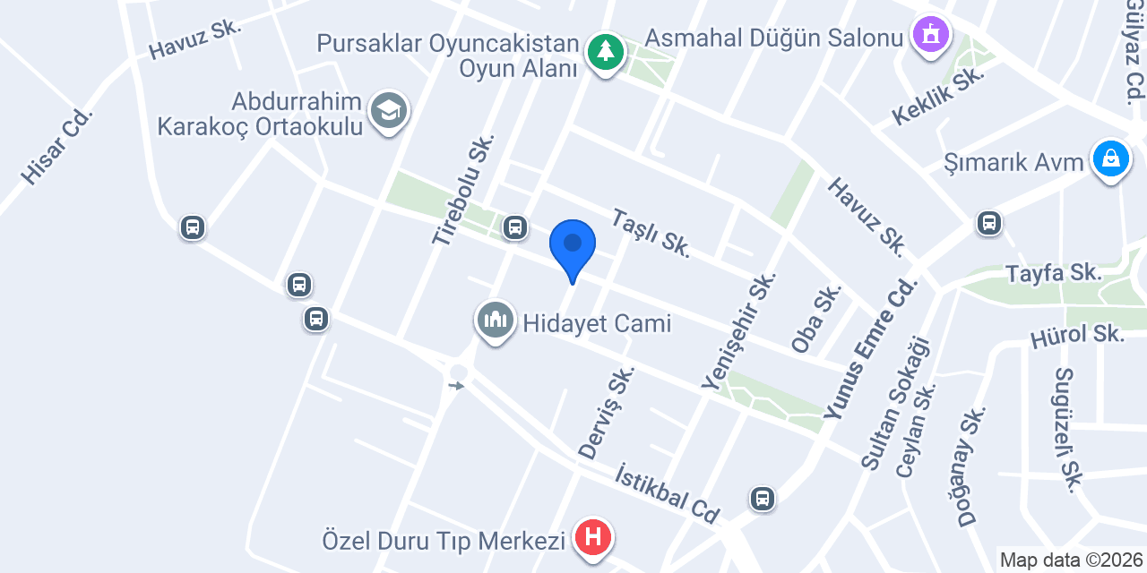 Sınıf Oto Aksesuar konumu