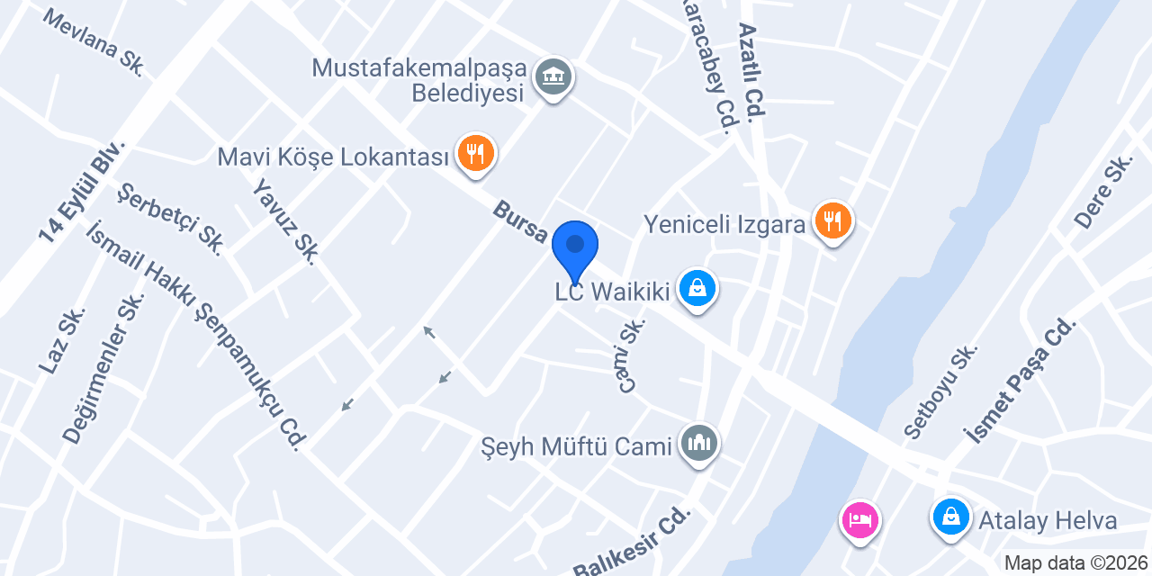 Öğrenci Kitabevi konumu