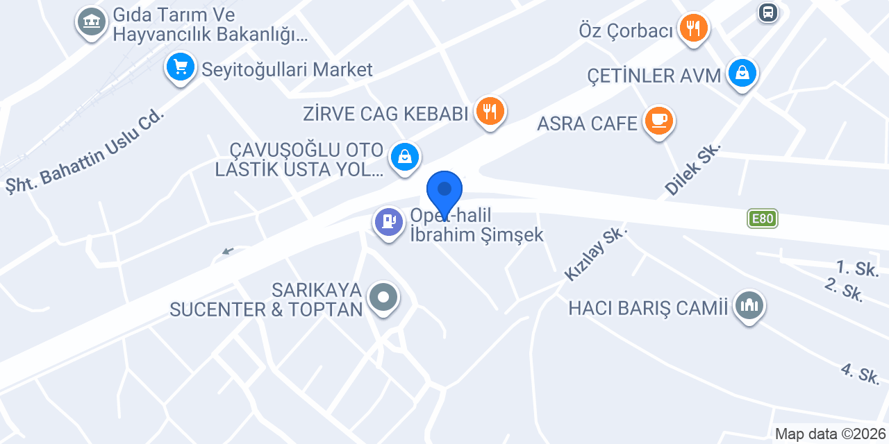 Lastiğim - Sarıkaya Ticaret konumu