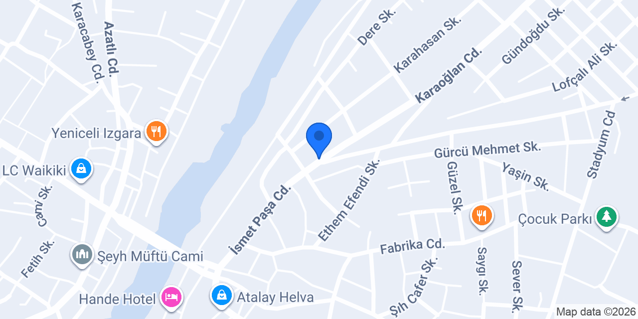 Güner Şenpamukçu Ortaokulu konumu