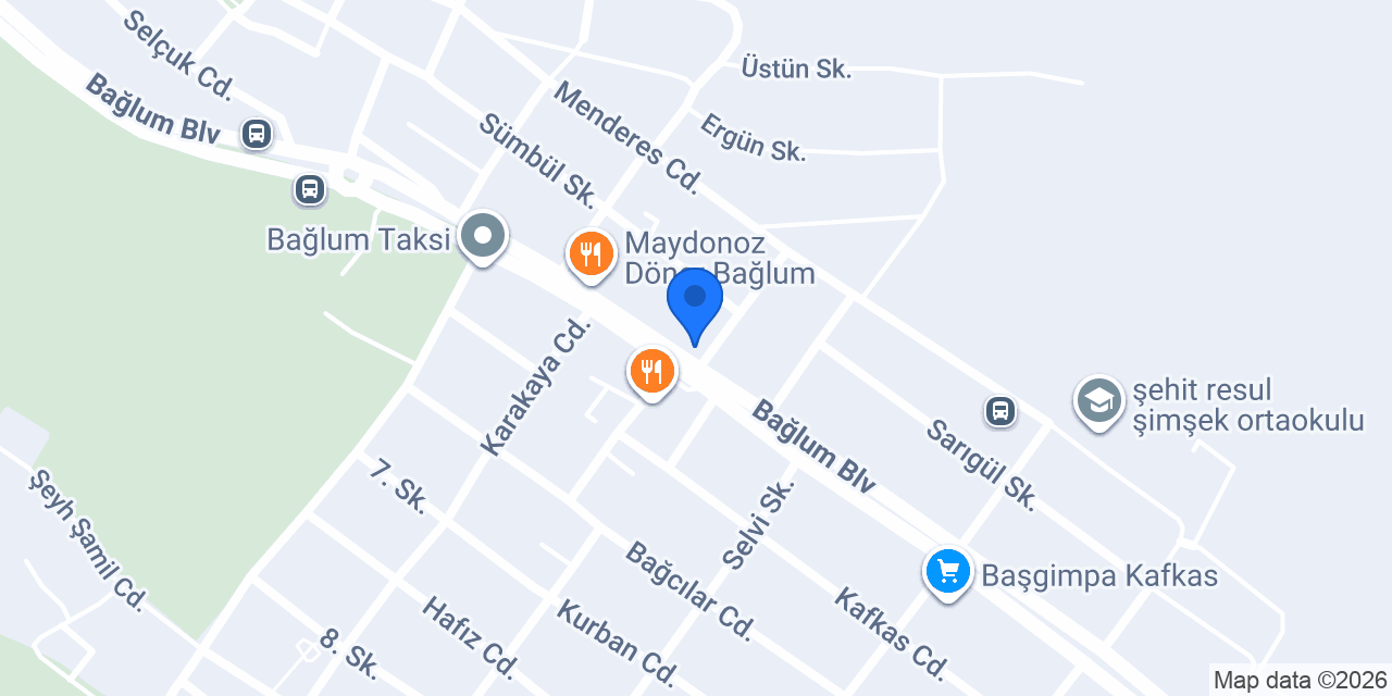 Kafkas Sağlık Ocağı konumu