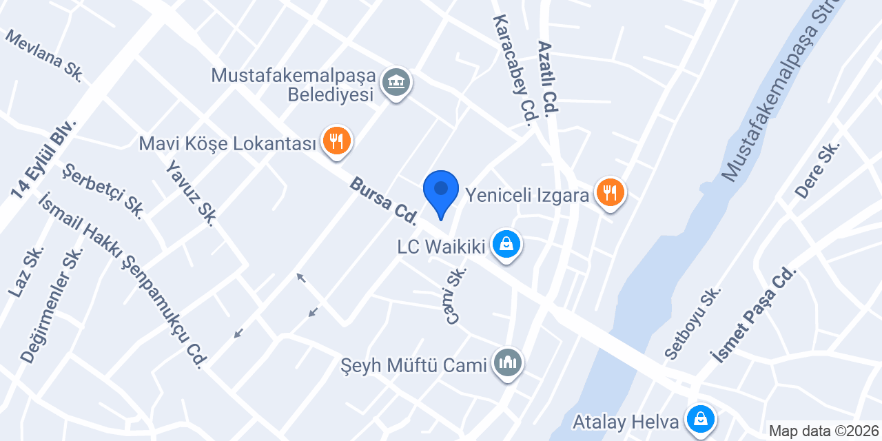 Halkbank Mustafakemalpaşa Şubesi konumu