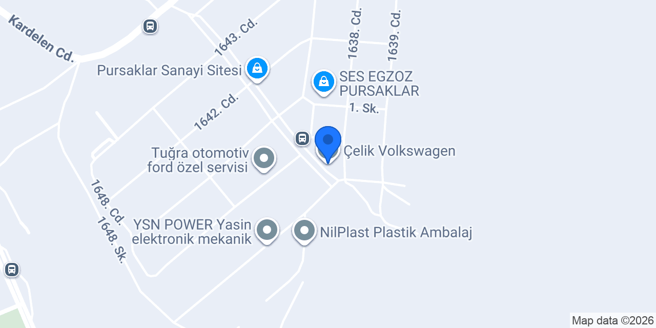 Çelik Volkswagen konumu