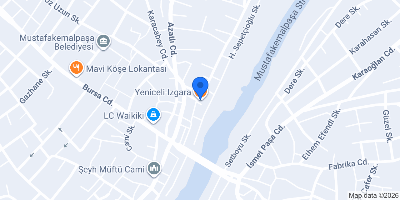 Yeniceli Izgara konumu