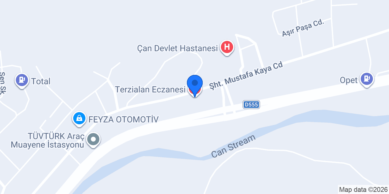 Terzialan Eczanesi konumu