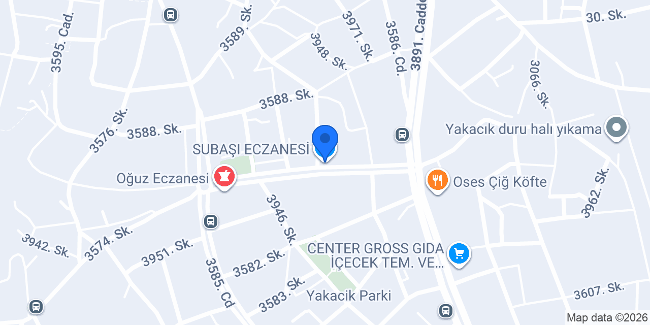 SUBAŞI ECZANESİ konumu