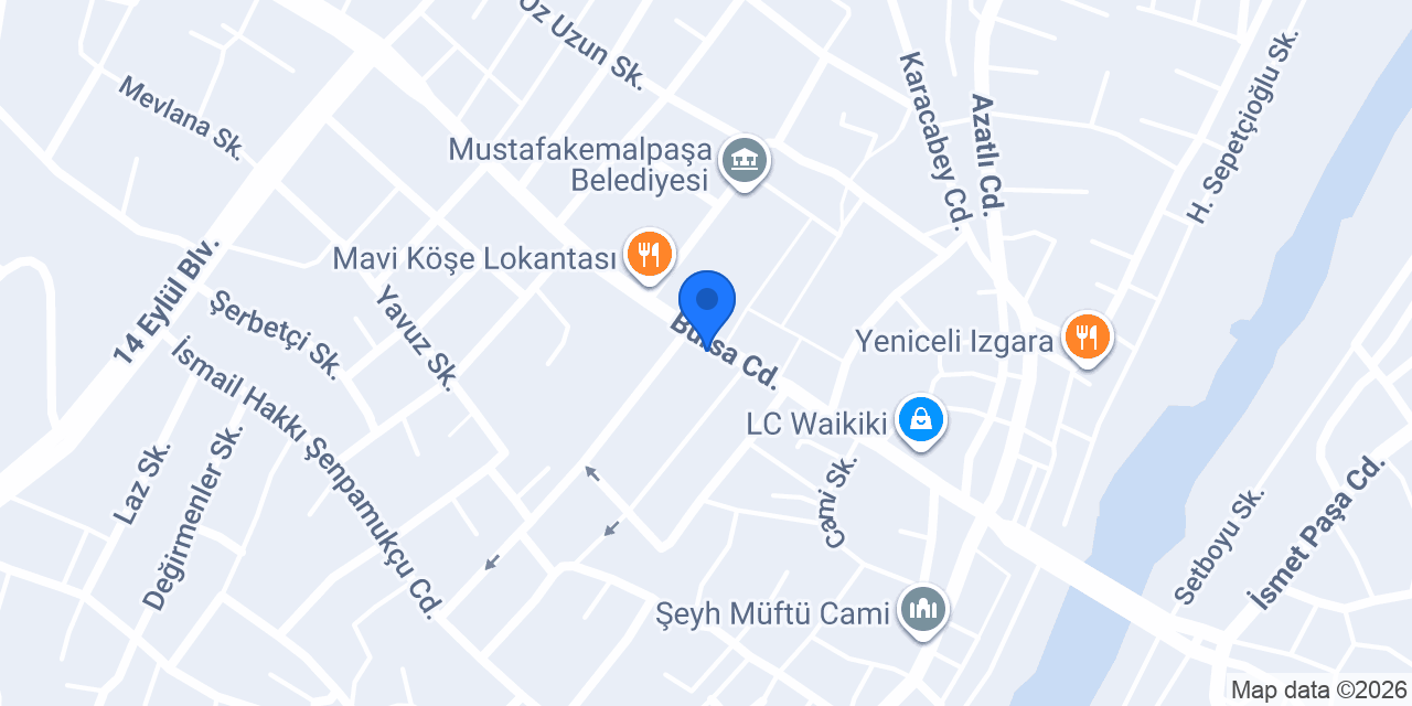 Karaca Süt Mamülleri konumu