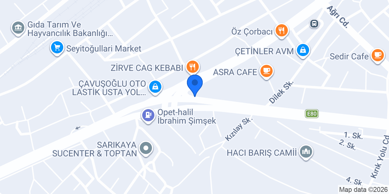 Hotel Sahra konumu