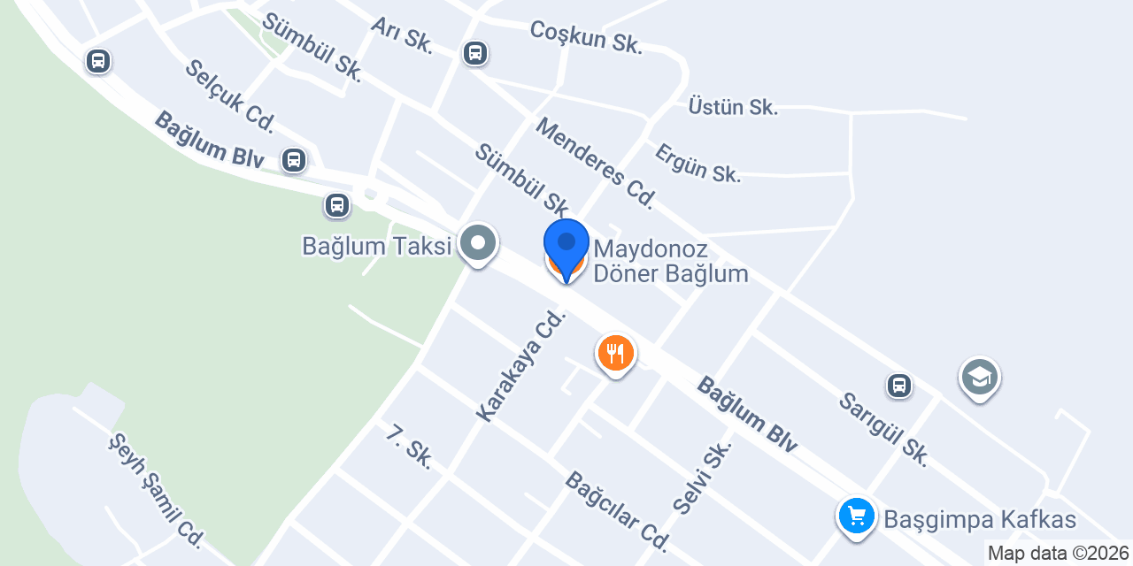 Maydonoz Döner Bağlum konumu