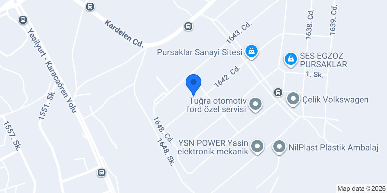 YETGİN FORD konumu