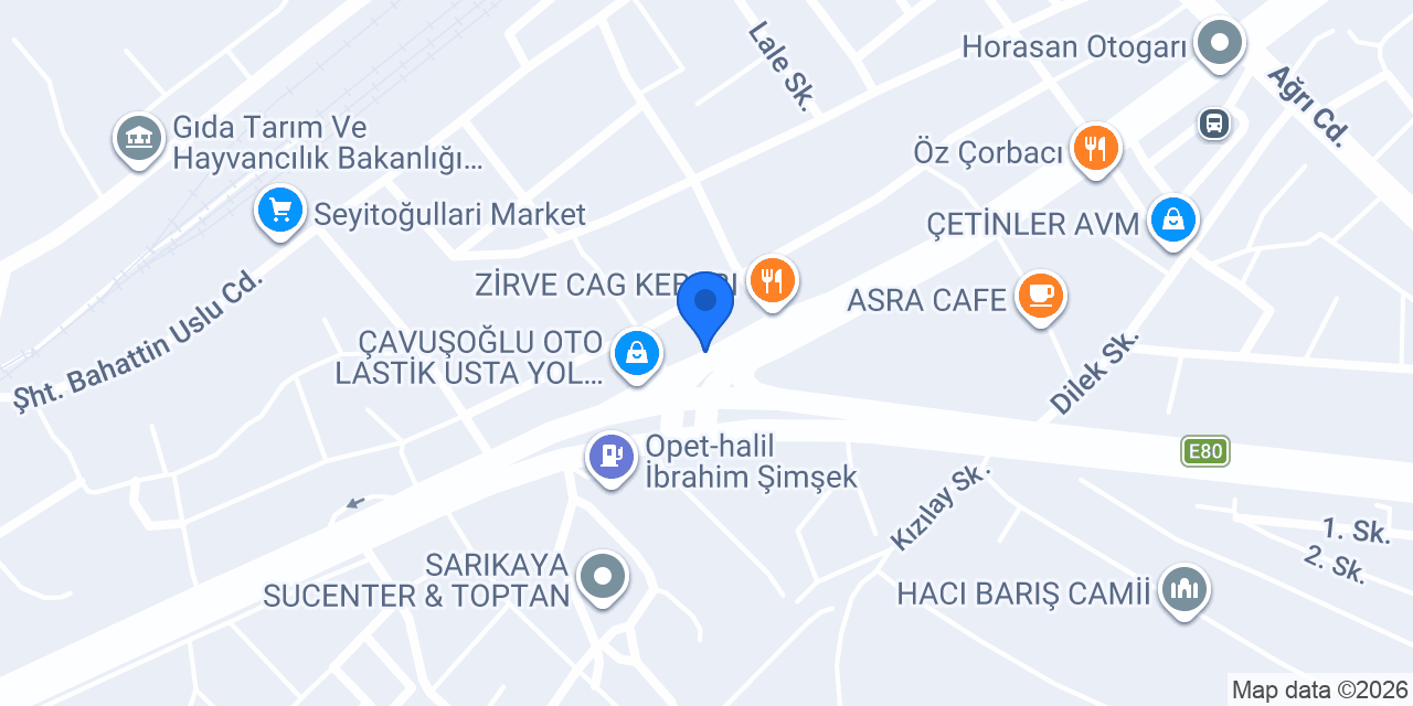 Saçdağı unlu Mamulleri konumu