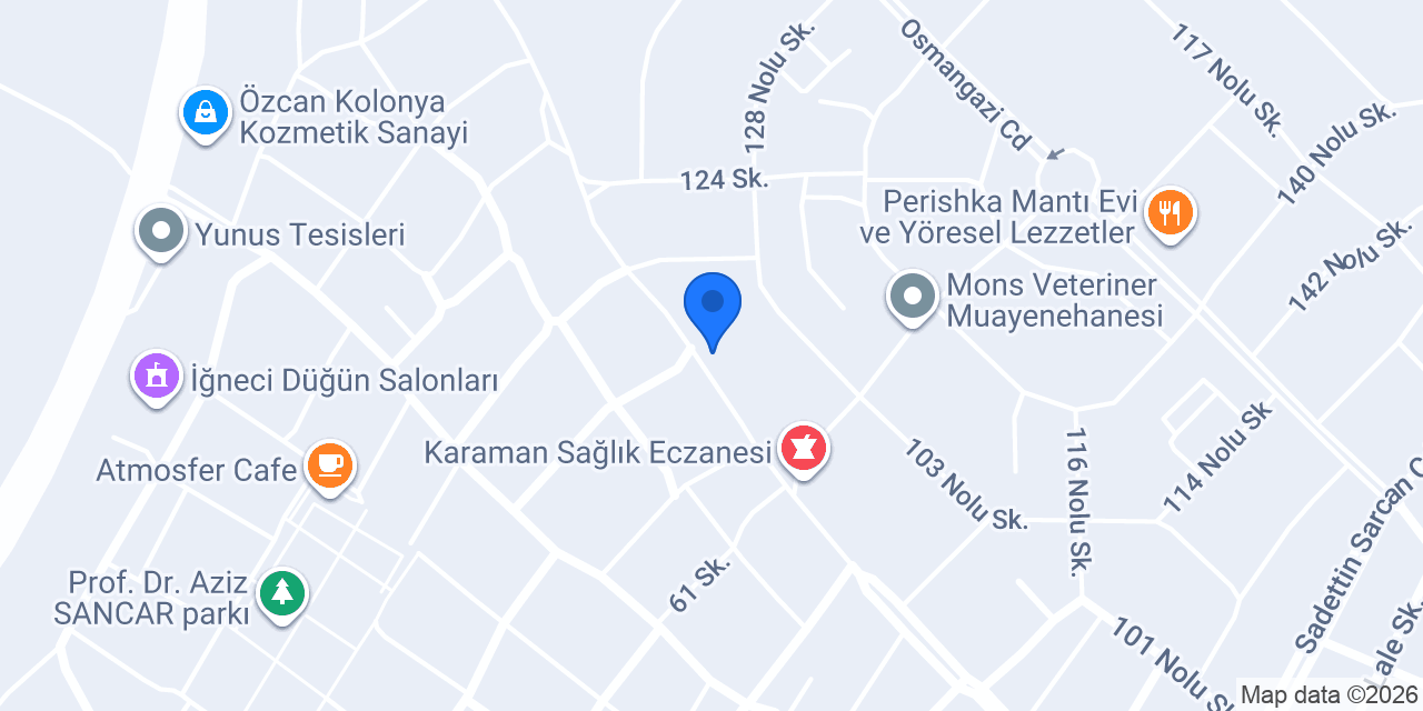 Özel Neşeli Kalpler Anaokulu konumu
