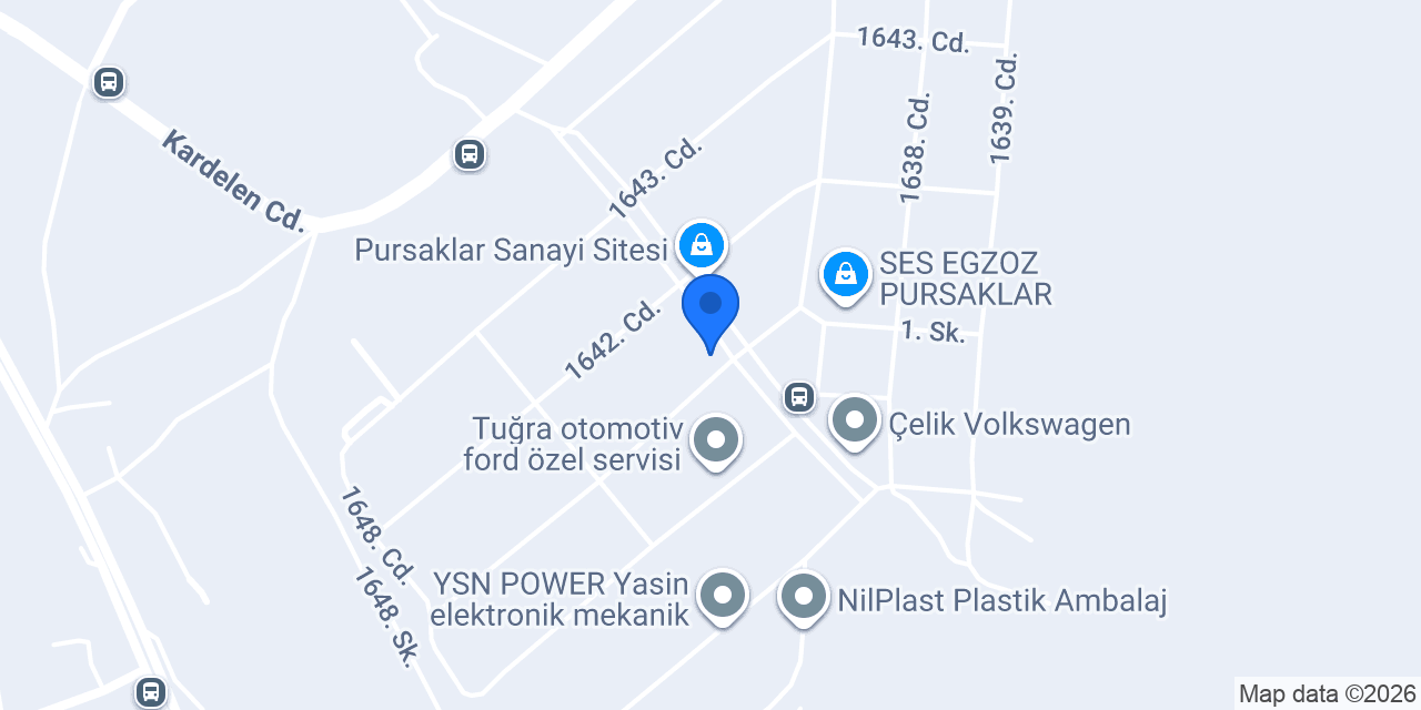 HM Otomotiv Yedek Parça konumu