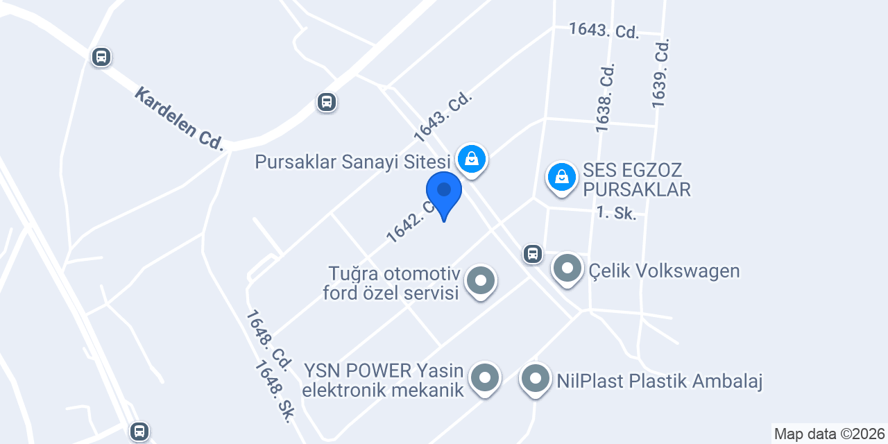Kare Oto Yedek Parça konumu