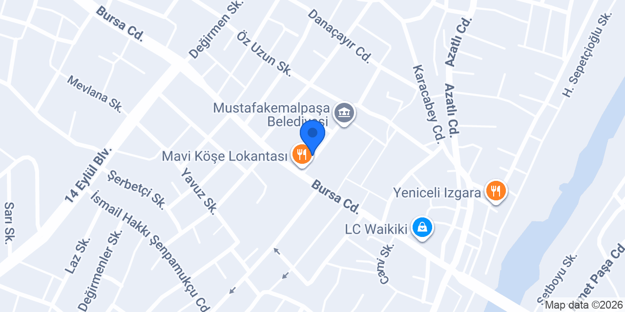 Türkcan Mimarlık konumu