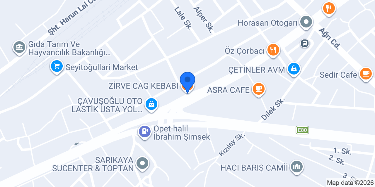 ZİRVE CAG KEBABI konumu