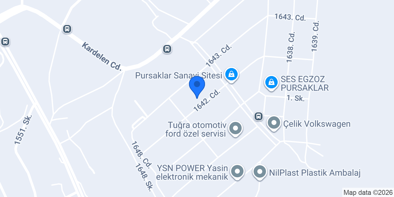 Baran Oto Servis konumu