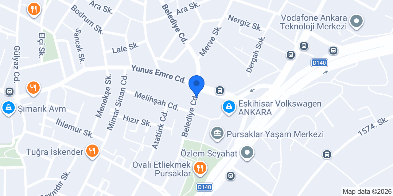 Karaca Pursaklar konumu