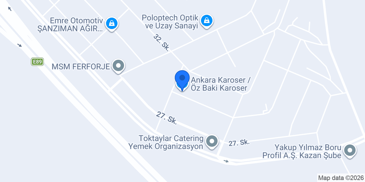 Ankara Karoser / Öz Baki Karoser konumu