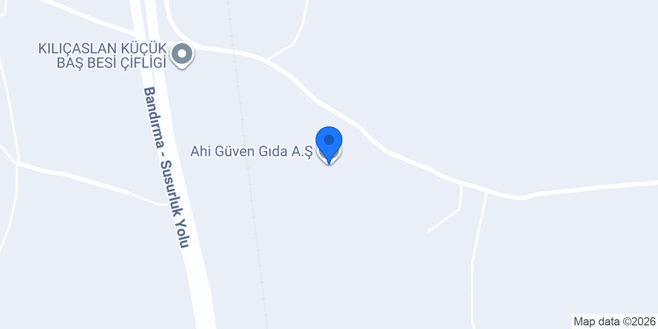 Ahi Güven Gıda A.Ş. konumu