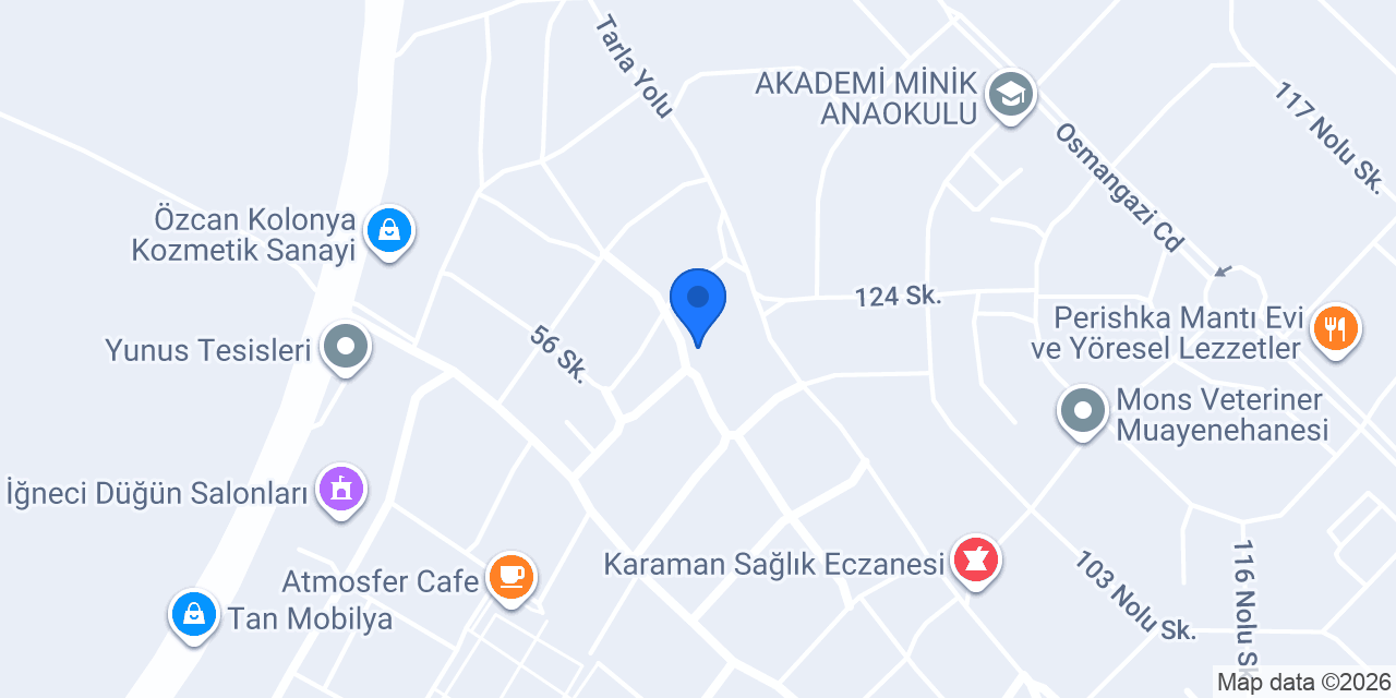 SEKANS Mimarlık Mühendislik konumu