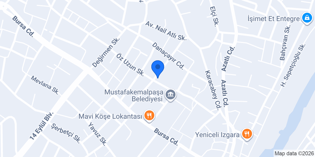 Közkurt Mimarlık konumu