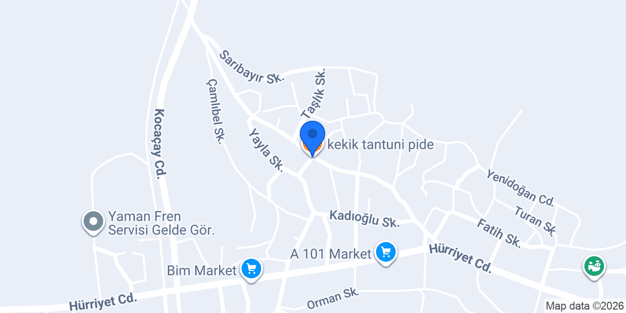 kekik tantuni pide konumu