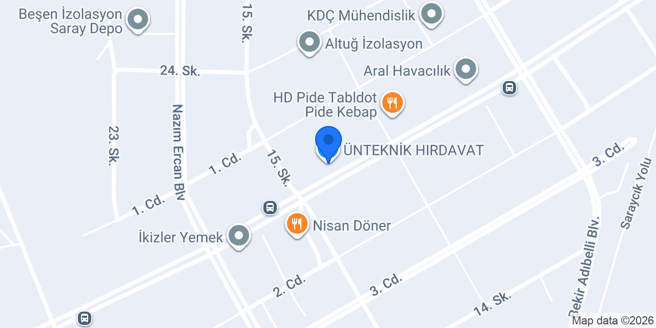 ÜNTEKNİK HIRDAVAT konumu