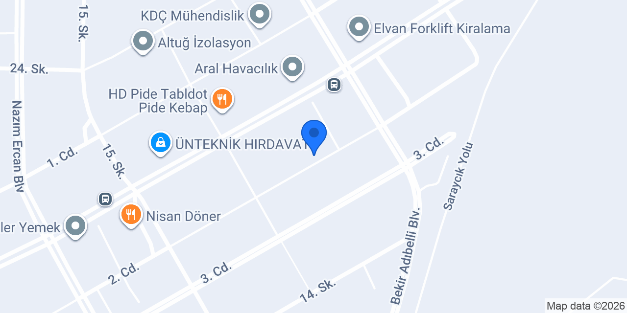 KARAT ÇELİK MAKİNA İNŞ. LTD. Ş konumu