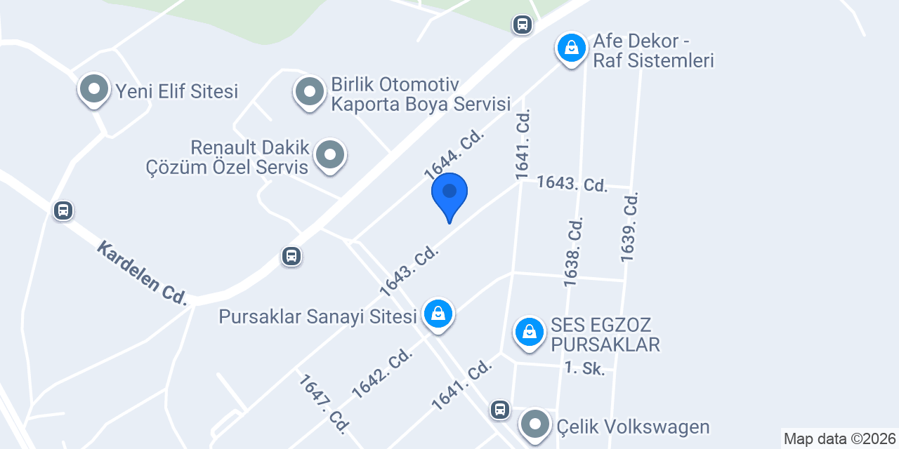 Özbir oto boya konumu