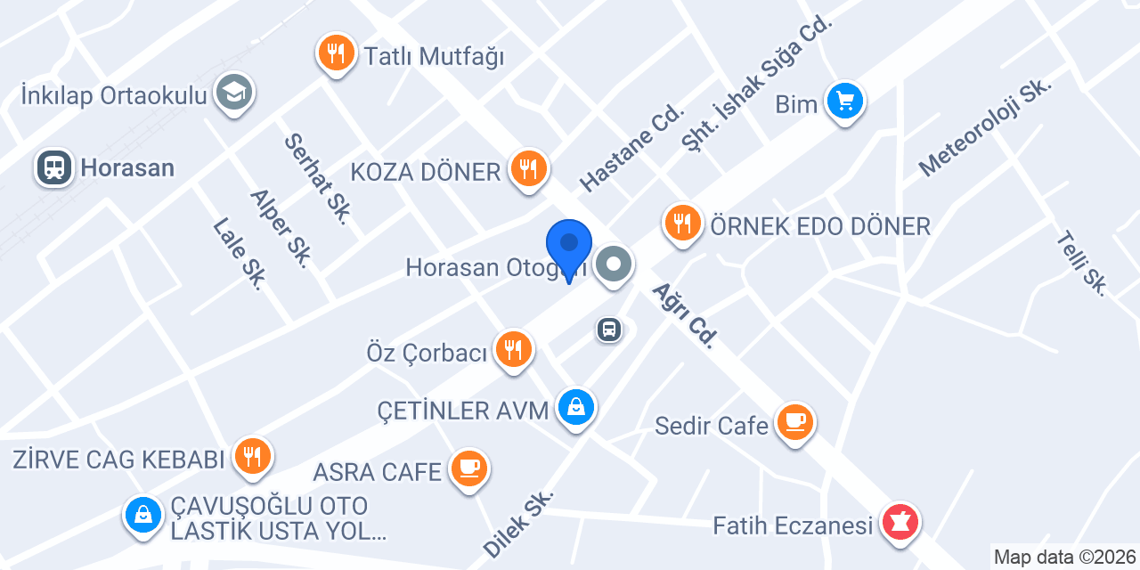 Mevlana Restorant konumu