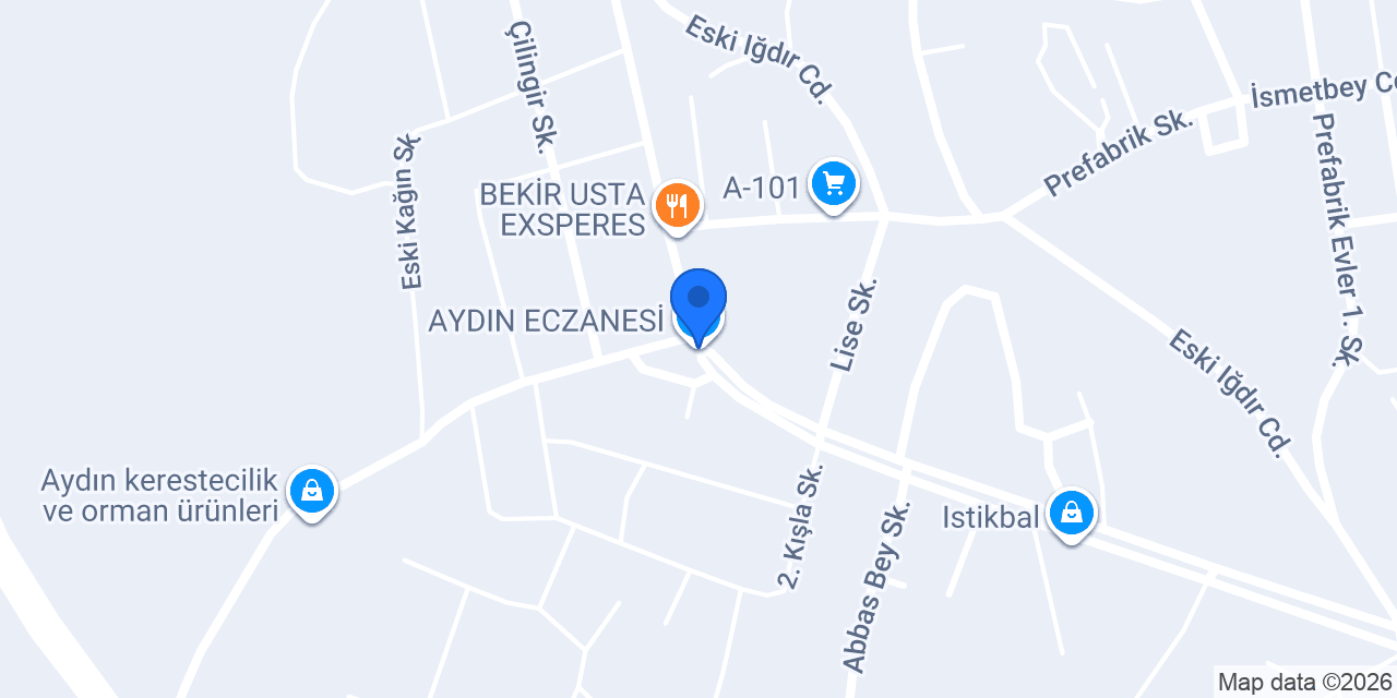 AYDIN ECZANESİ konumu