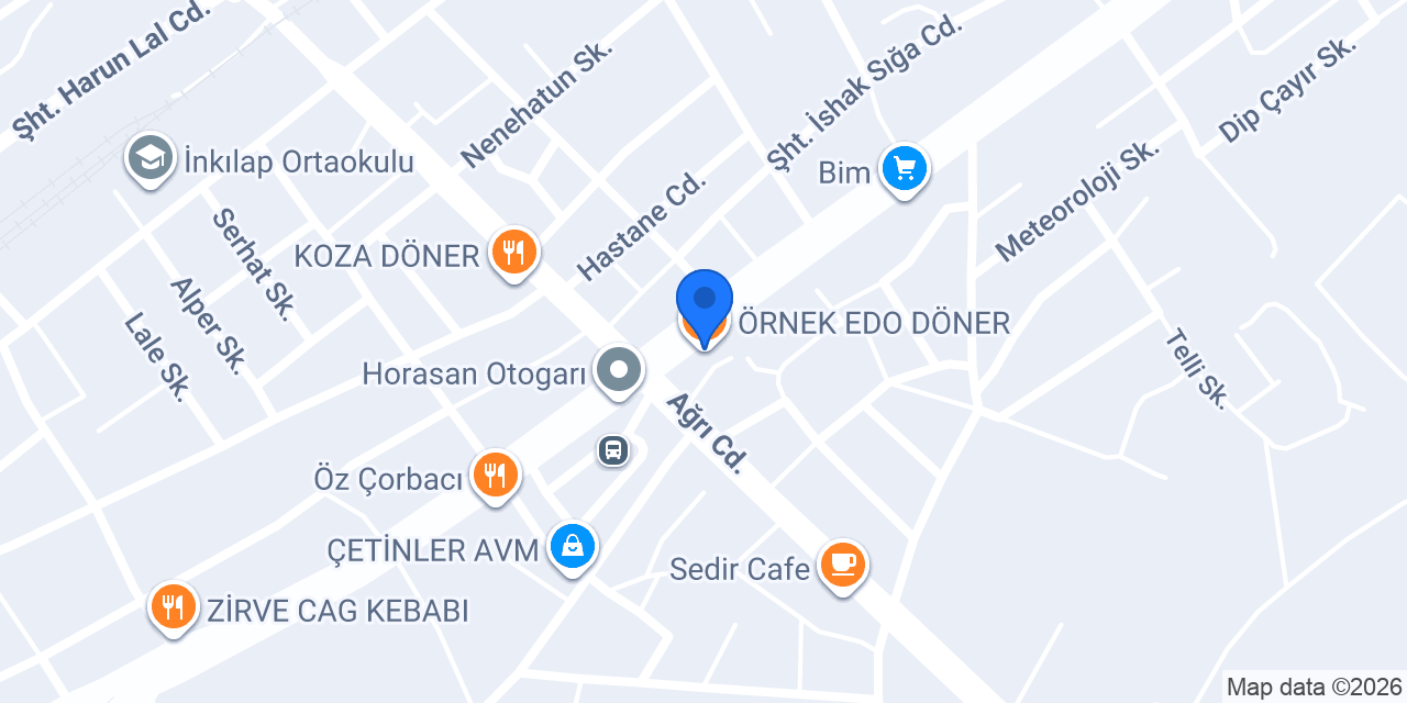 ÖRNEK EDO DÖNER konumu