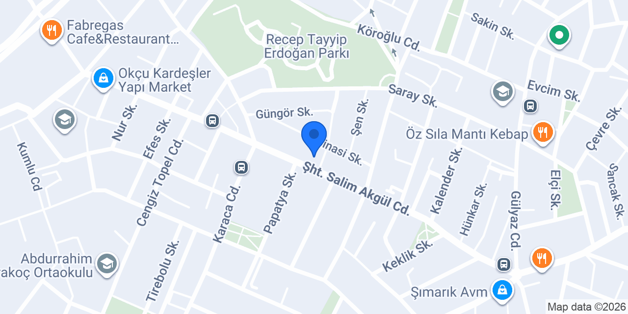 Merlin Veteriner Kliniği konumu