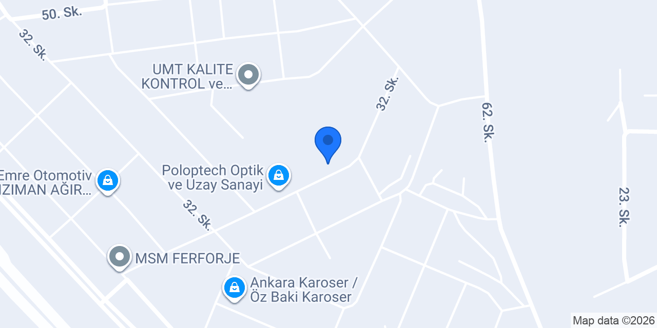 Poloptech Optik ve Uzay Sanayi Ticaret A.Ş. konumu