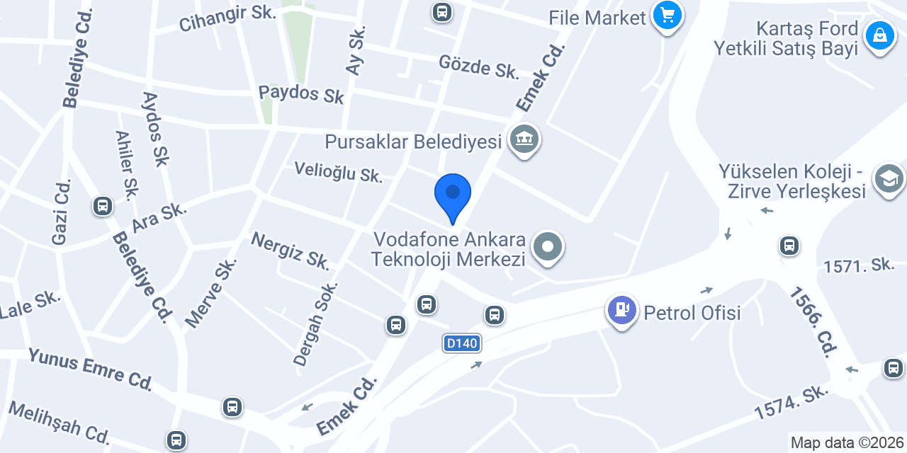YCD DESİGN STUDIO konumu