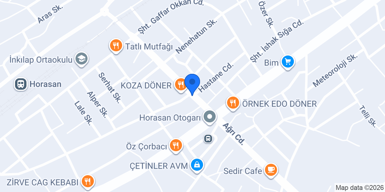 Özbirlik Market konumu