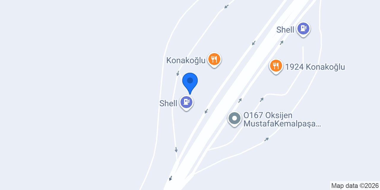 Shell Recharge Şarj İstasyonu konumu