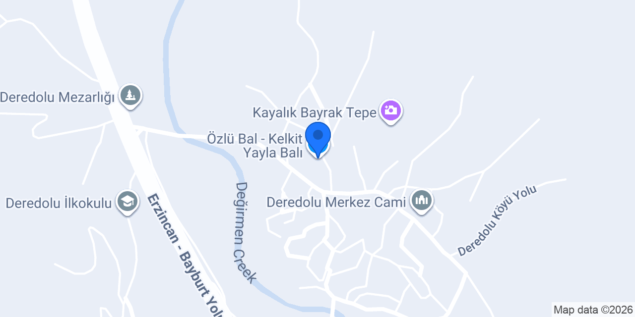 Özlü Bal - Kelkit Yayla Balı konumu