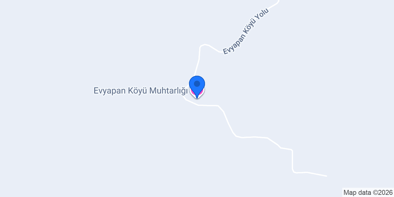 Evyapan Köyü Muhtarlığı konumu