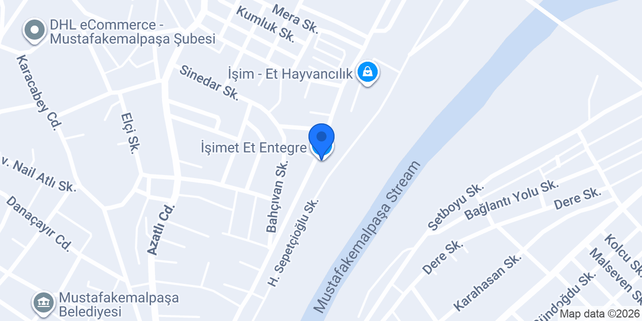 İşimet Et Entegre konumu