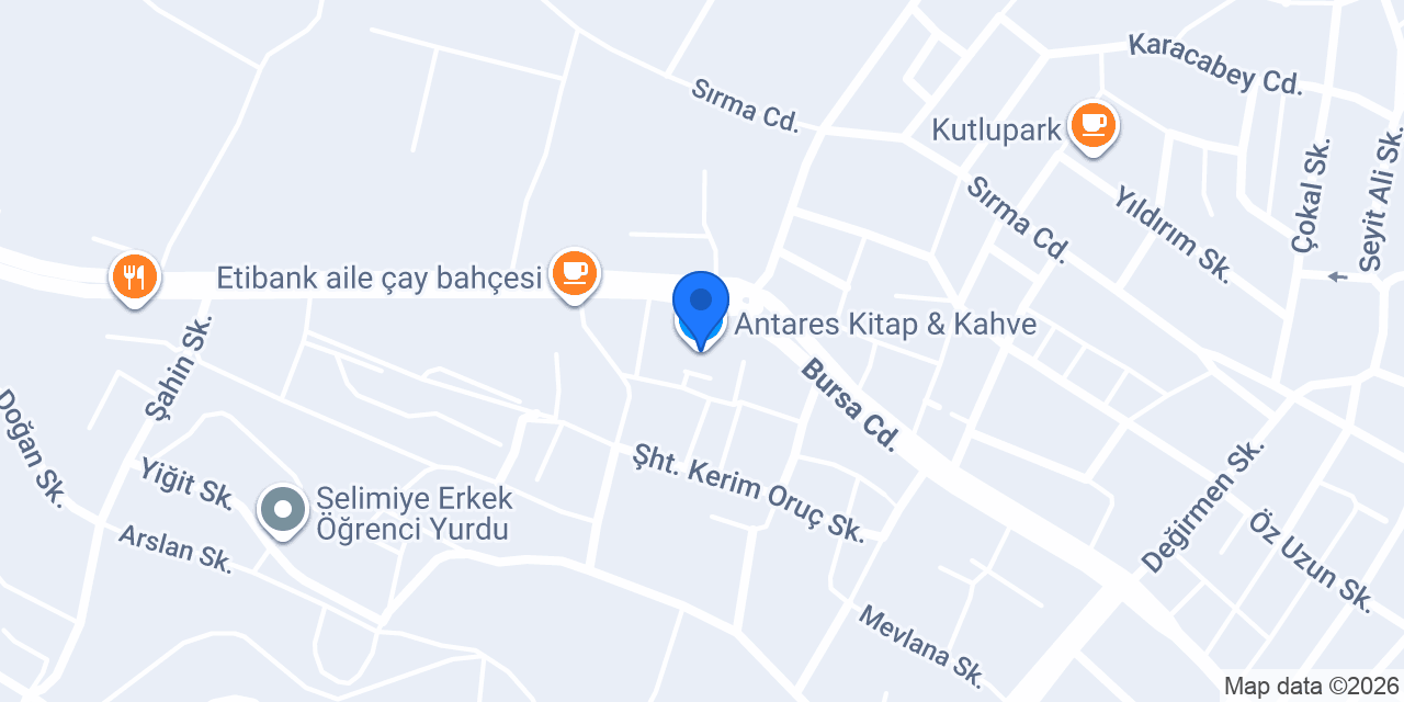Antares Kitap & Kahve konumu