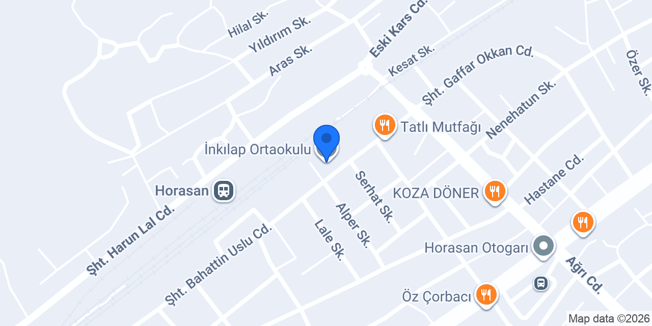 İnkılap Ortaokulu konumu