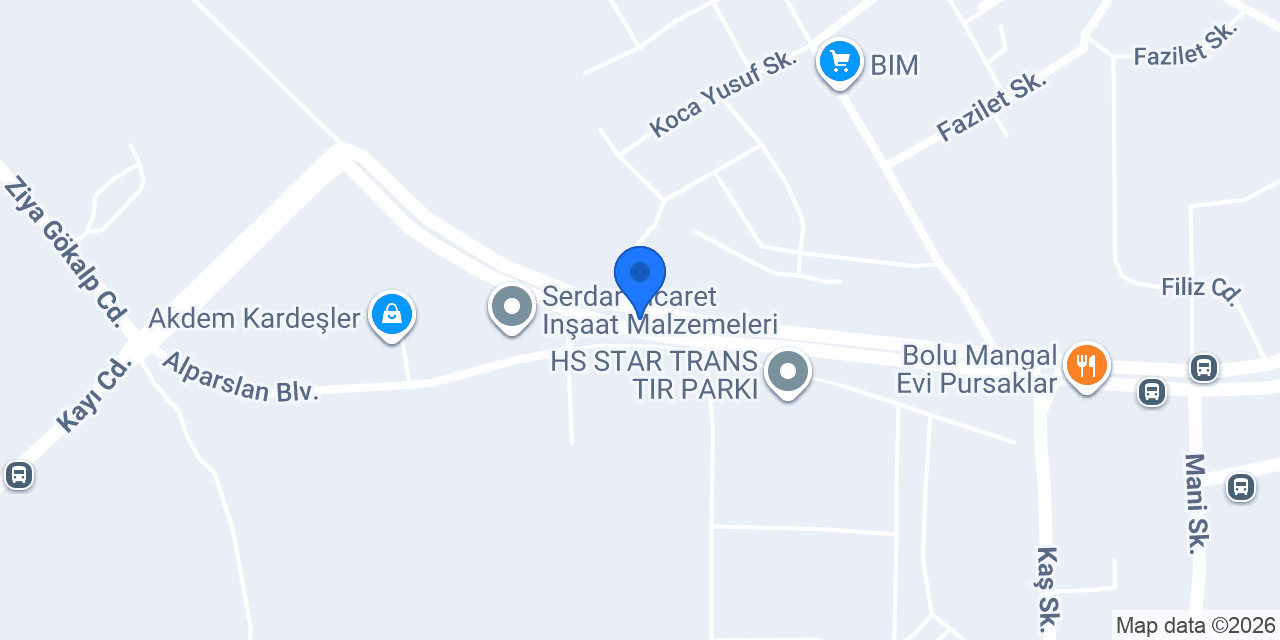 Kandemir Beton Boru konumu