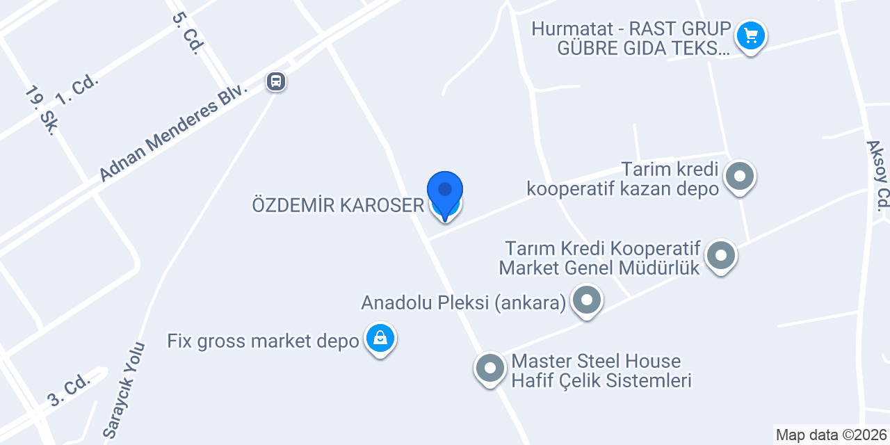 ÖZDEMİR KAROSER konumu
