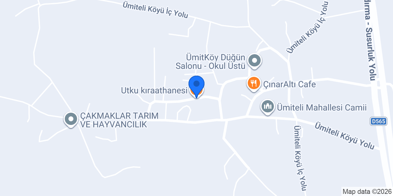 Utku kıraathanesi konumu