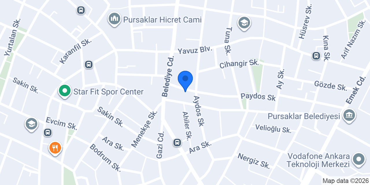 Ankara Hızır Temizlik konumu