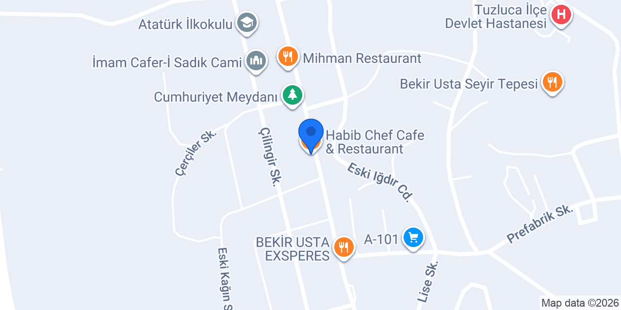Habib Chef Cafe & Restaurant konumu