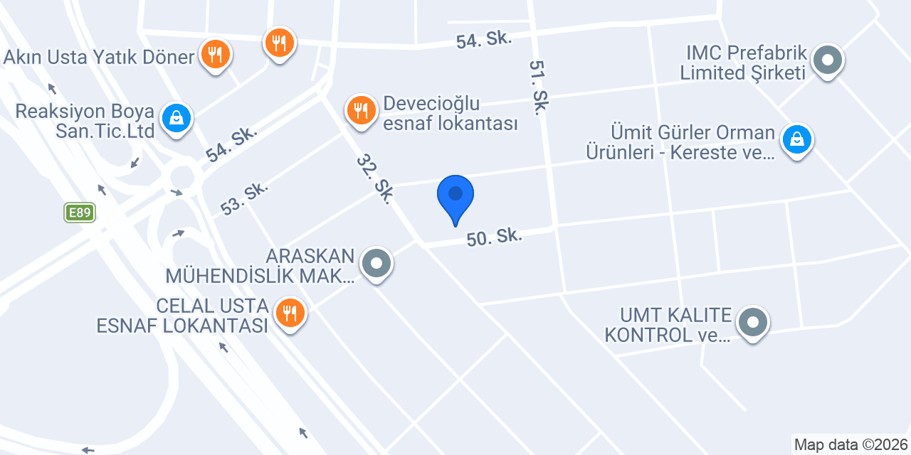 ACR KAUÇUK konumu