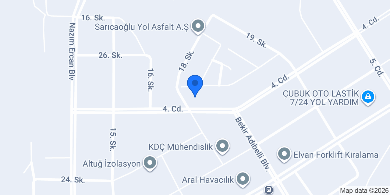 Karadeniz Kule Vinç konumu